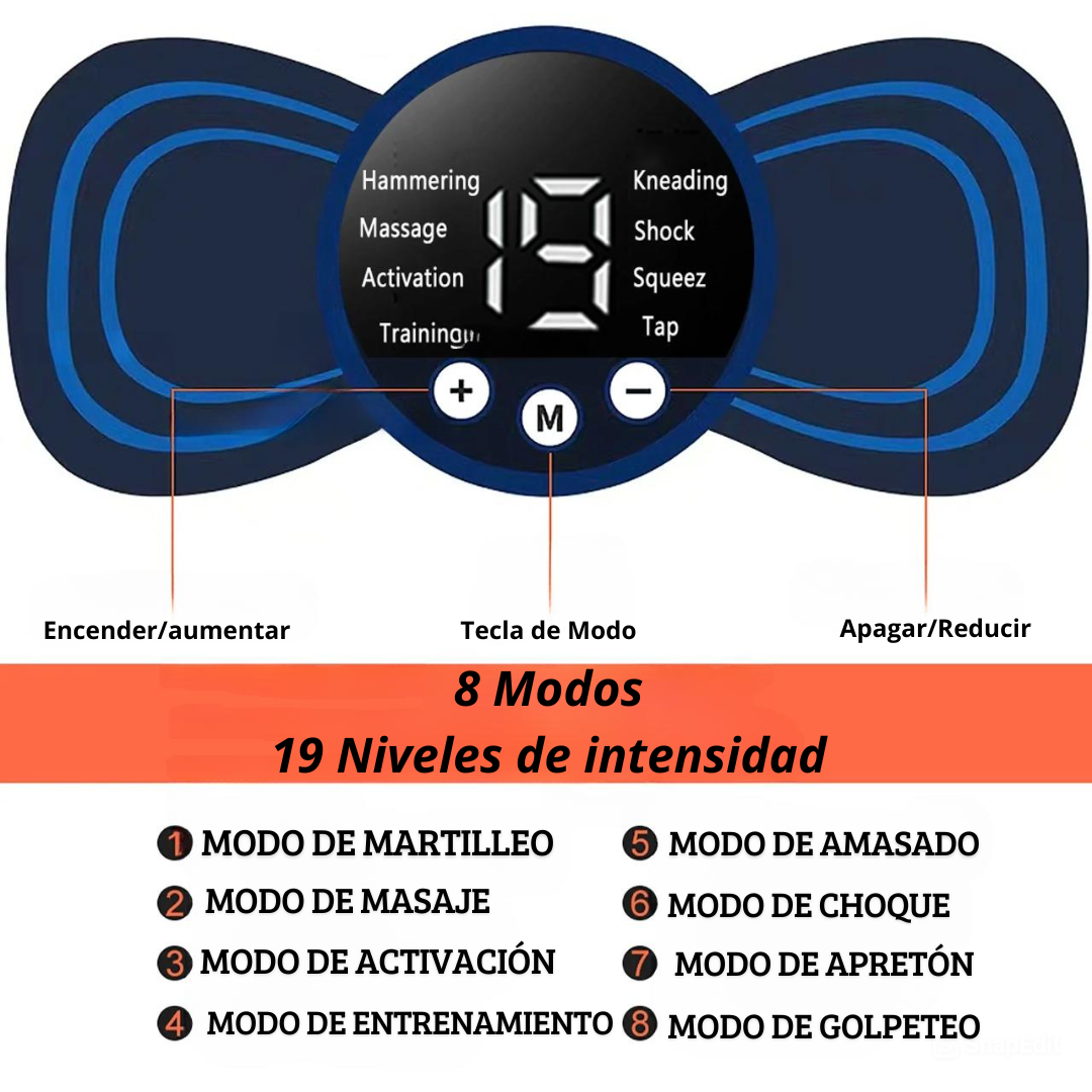 Parche de masaje eléctrico